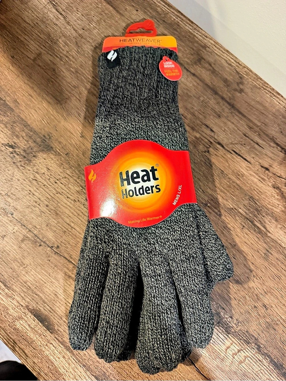 Heat Holders HeatWeaver Gray & Black Size XL NWT